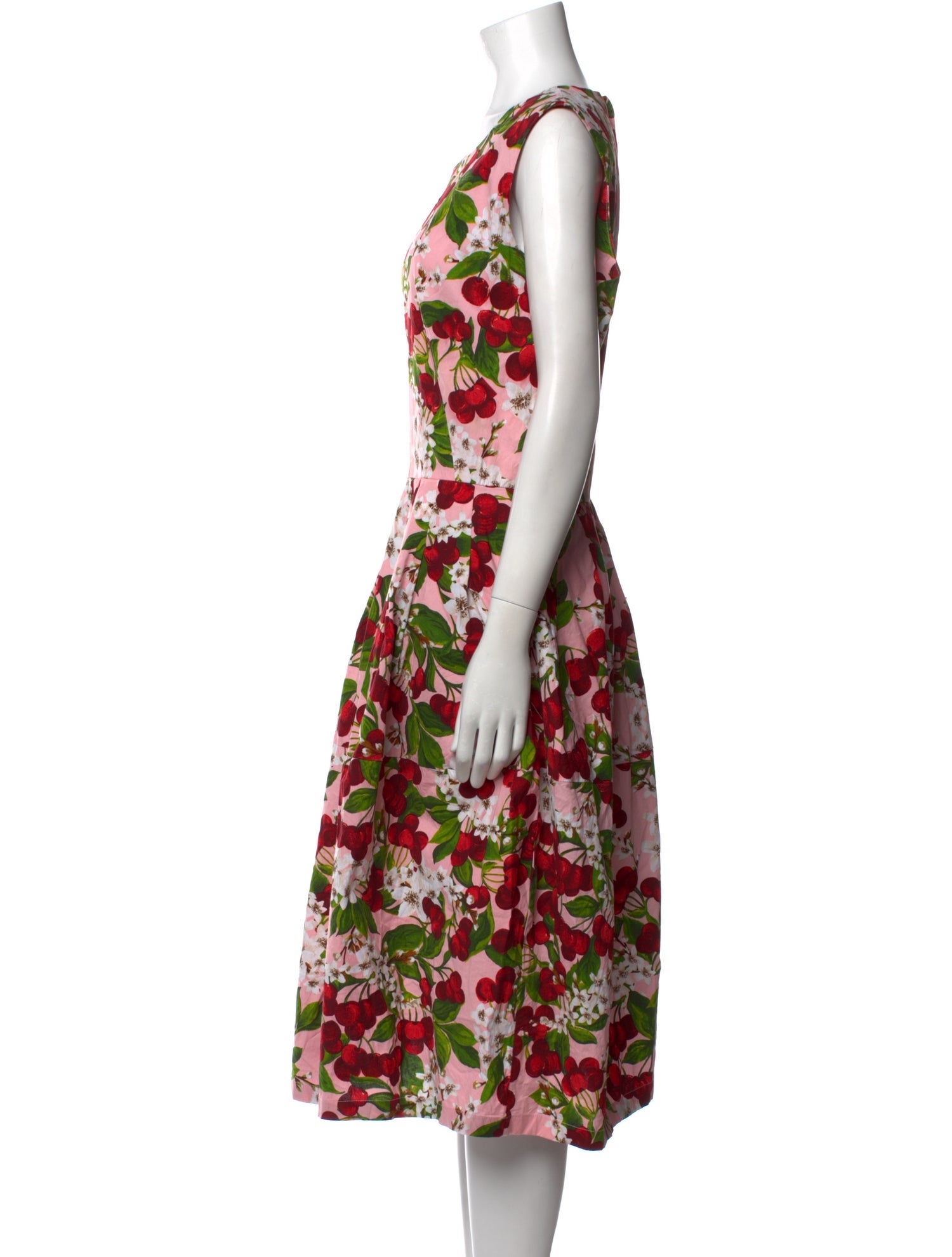 Samantha Sung Floral Print Midi Length Dress