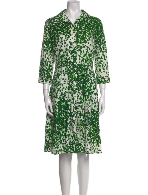 Samantha Sung Animal Print Midi Length Dress