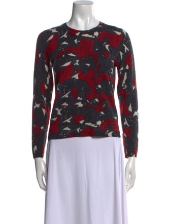 Samantha Sung Cashmere Printed Sweater