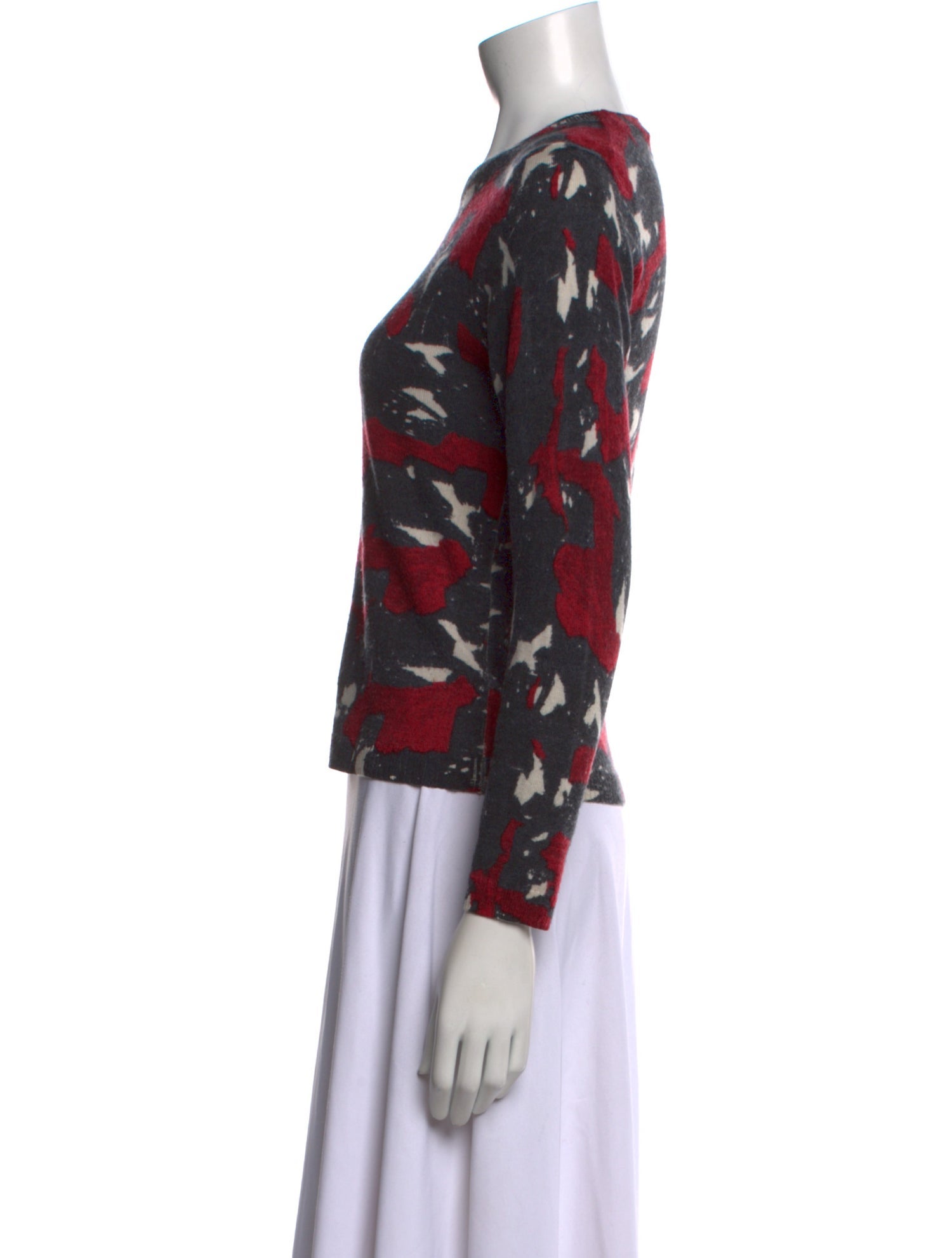 Samantha Sung Cashmere Printed Sweater