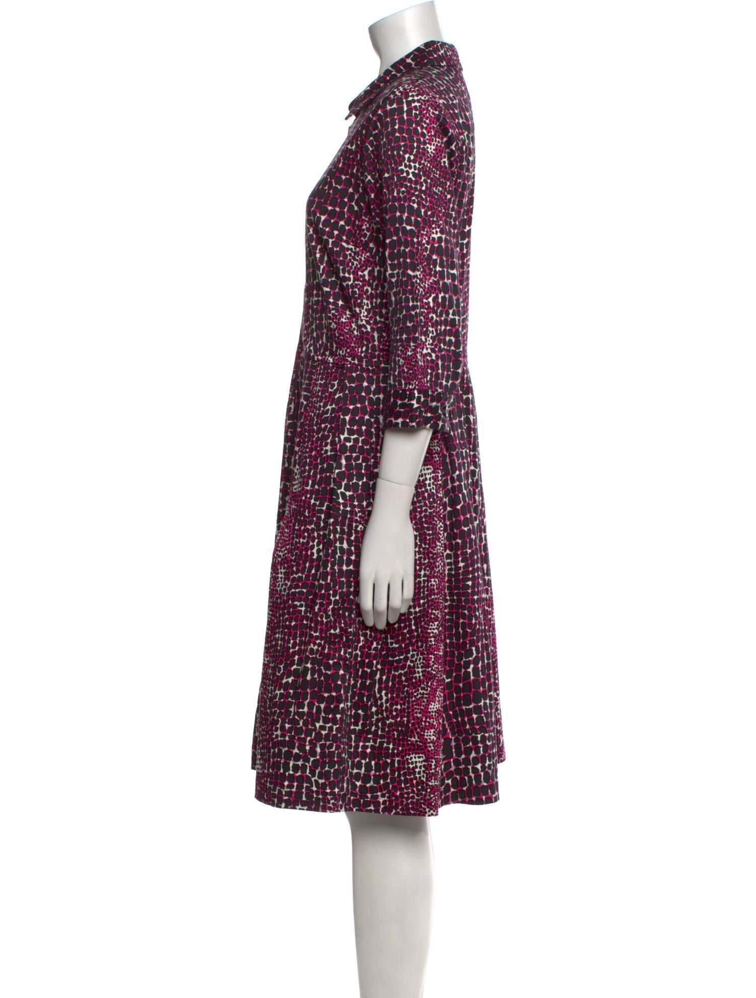 Samantha Sung Printed Midi Length Dress