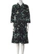 Samantha Sung Printed Midi Length Dress