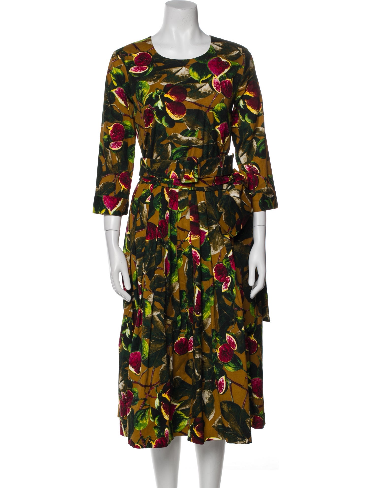 Samantha Sung Floral Print Midi Length Dress
