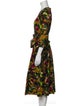 Samantha Sung Floral Print Midi Length Dress
