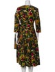 Samantha Sung Floral Print Midi Length Dress