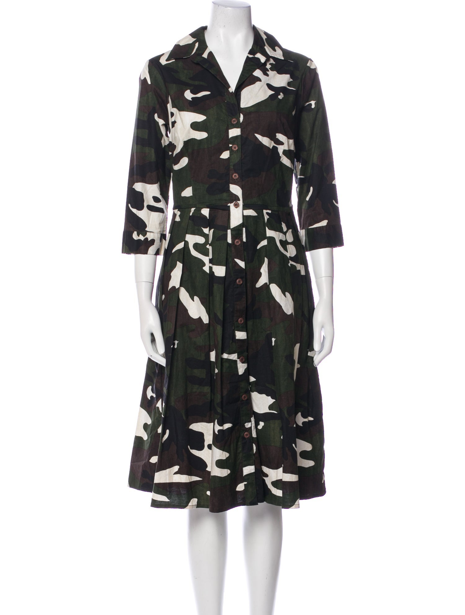 Samantha Sung Floral Print Midi Length Dress