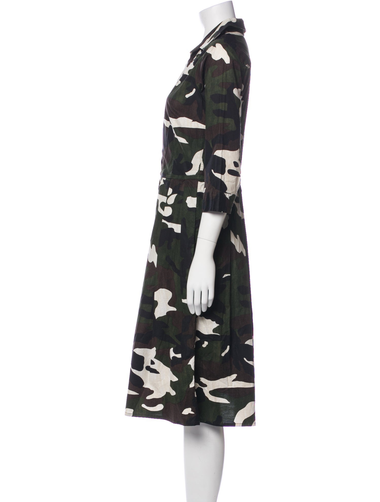 Samantha Sung Floral Print Midi Length Dress