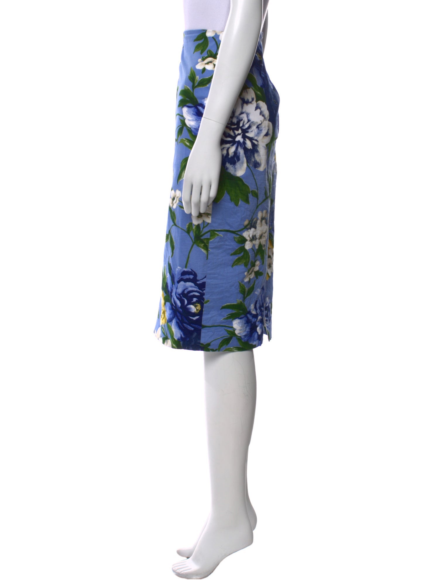 Samantha Sung Floral Print Knee-Length Skirt