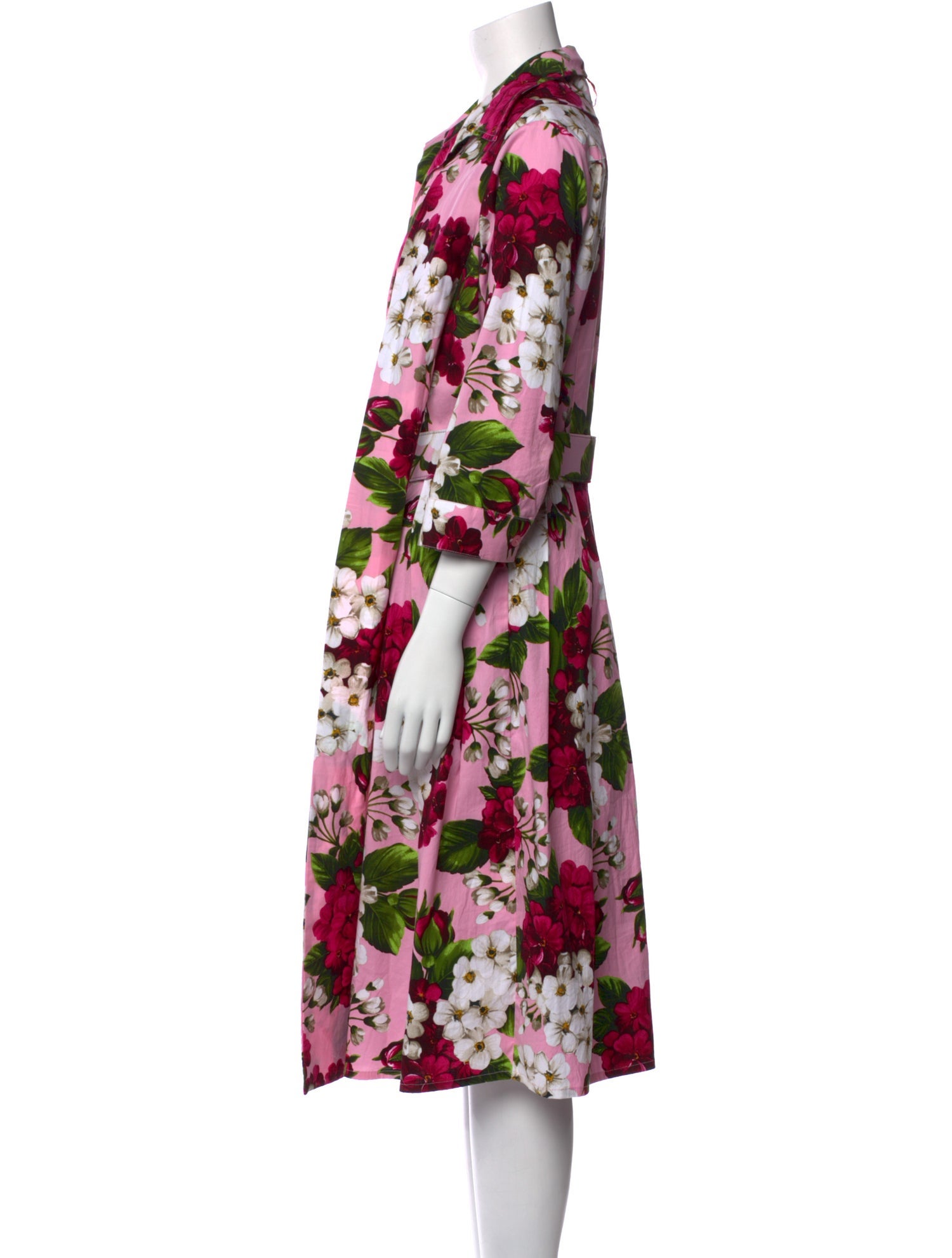 Samantha Sung Floral Print Midi Length Dress