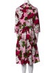 Samantha Sung Floral Print Midi Length Dress