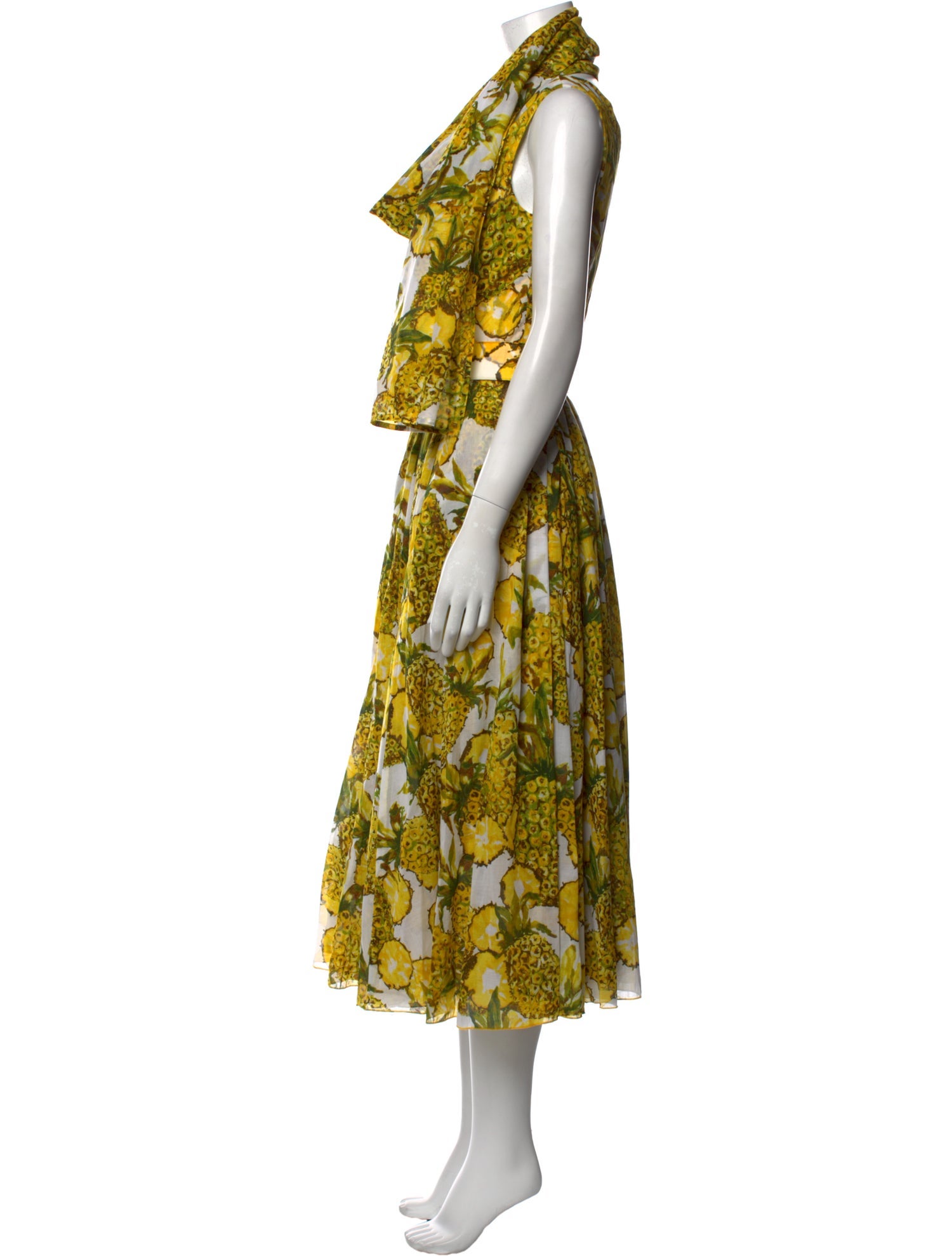 Samantha Sung Floral Print Midi Length Dress