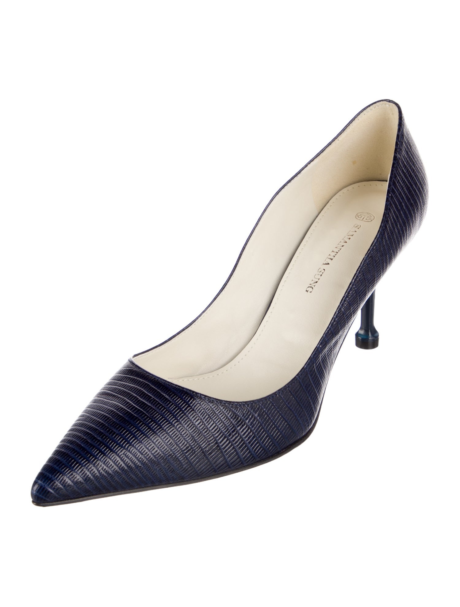 Samantha Sung Leather Printed Pumps