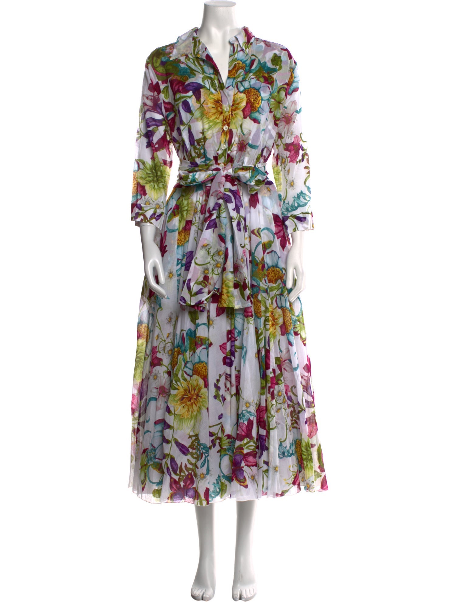 Samantha Sung Floral Print Long Dress