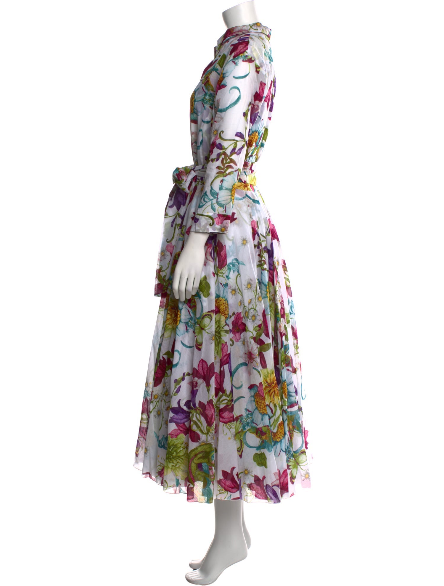 Samantha Sung Floral Print Long Dress