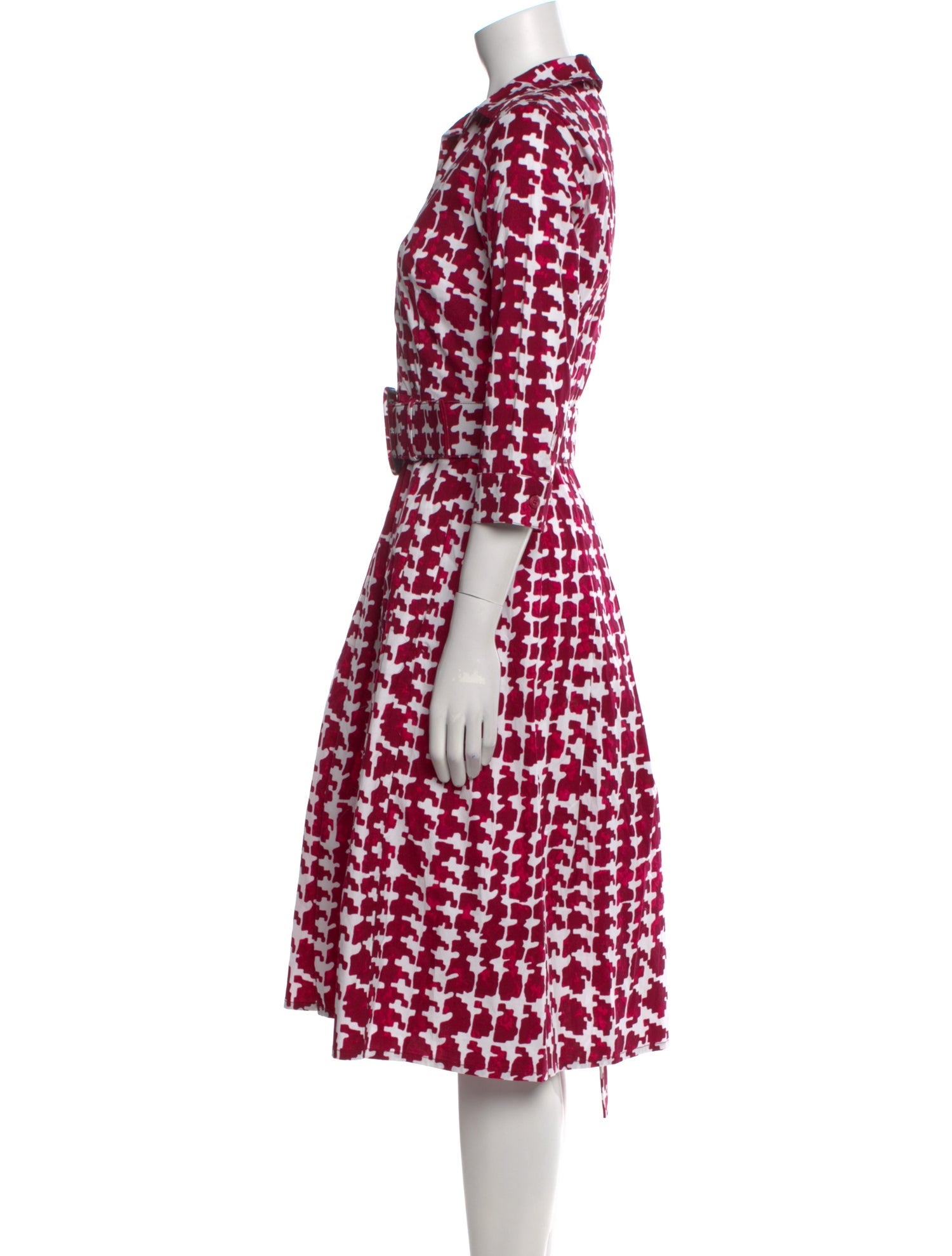 Samantha Sung Printed Midi Length Dress w/ Tags