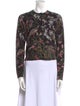 Samantha Sung Cashmere Floral Print Sweater