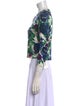 Samantha Sung Cashmere Floral Print Sweater