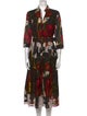 Samantha Sung Printed Midi Length Dress