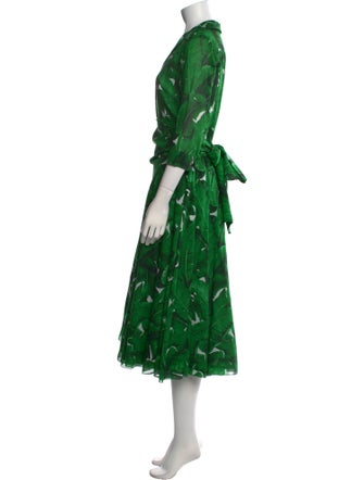 Samantha Sung Floral Print Midi Length Dress