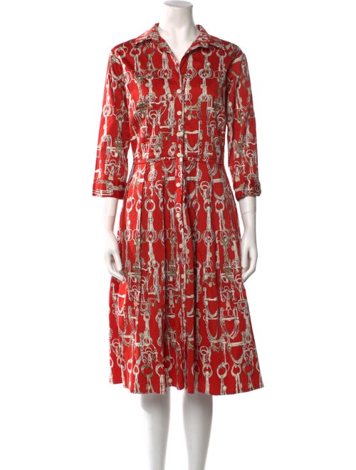 Samantha Sung Printed Knee-Length Dress