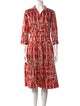Samantha Sung Printed Knee-Length Dress