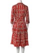 Samantha Sung Printed Knee-Length Dress