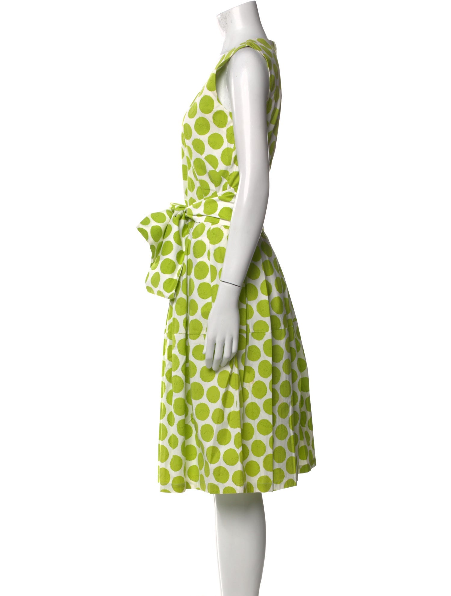 Samantha Sung Polka Dot Print Midi Length Dress