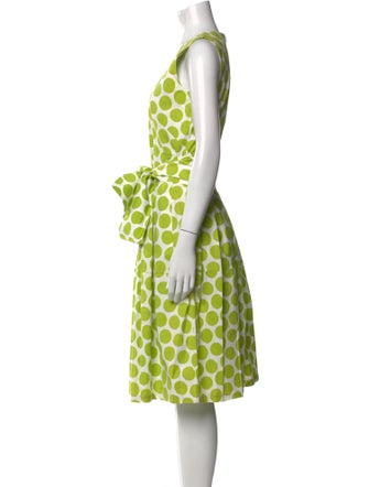 Samantha Sung Polka Dot Print Midi Length Dress