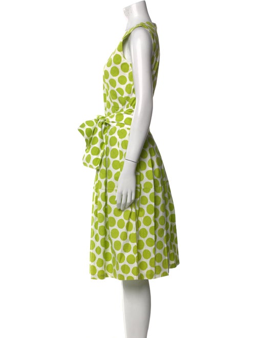 Samantha Sung Polka Dot Print Midi Length Dress