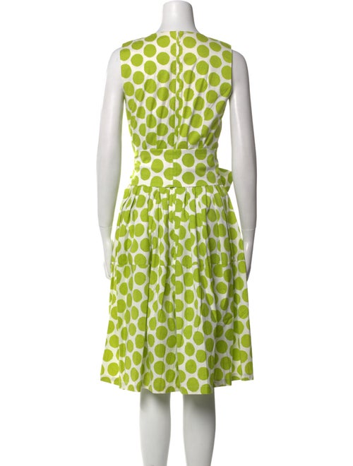 Samantha Sung Polka Dot Print Midi Length Dress