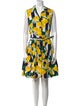 Samantha Sung Floral Print Knee-Length Dress
