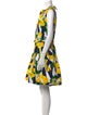Samantha Sung Floral Print Knee-Length Dress
