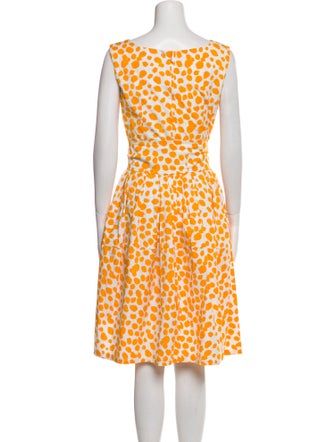 Samantha Sung Animal Print Knee-Length Dress