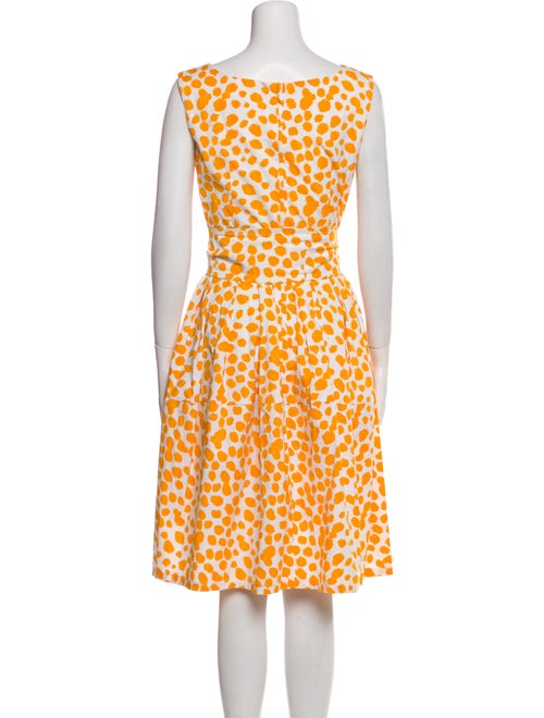 Samantha Sung Animal Print Knee-Length Dress