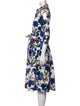 Samantha Sung Floral Print Midi Length Dress