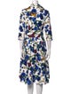 Samantha Sung Floral Print Midi Length Dress