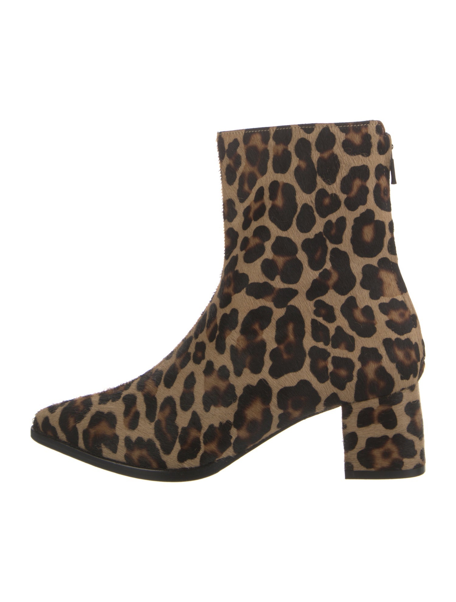 Samantha Sung Leather Animal Print Boots