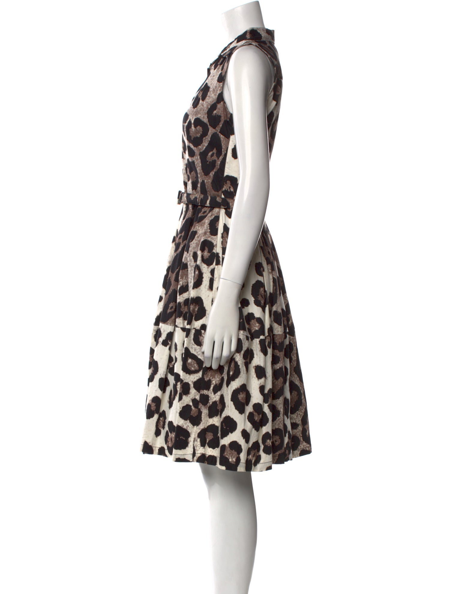 Samantha Sung Animal Print Knee-Length Dress