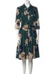 Samantha Sung Floral Print Knee-Length Dress