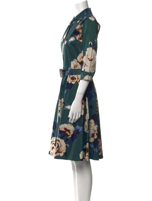 Samantha Sung Floral Print Knee-Length Dress