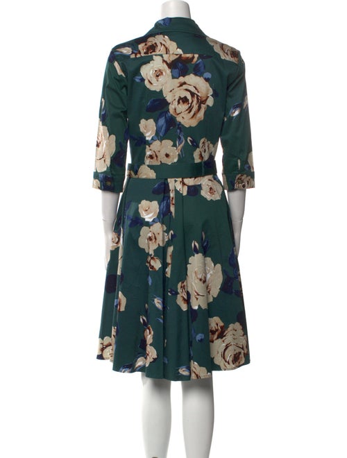 Samantha Sung Floral Print Knee-Length Dress