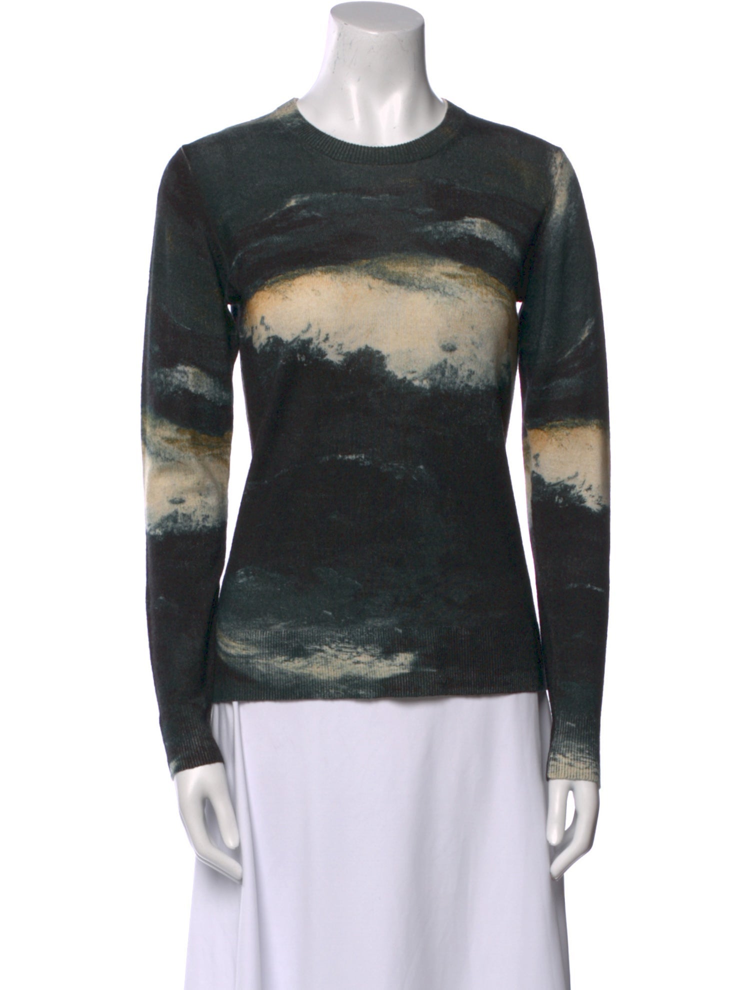 Samantha Sung Cashmere Printed Sweater