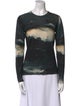 Samantha Sung Cashmere Printed Sweater