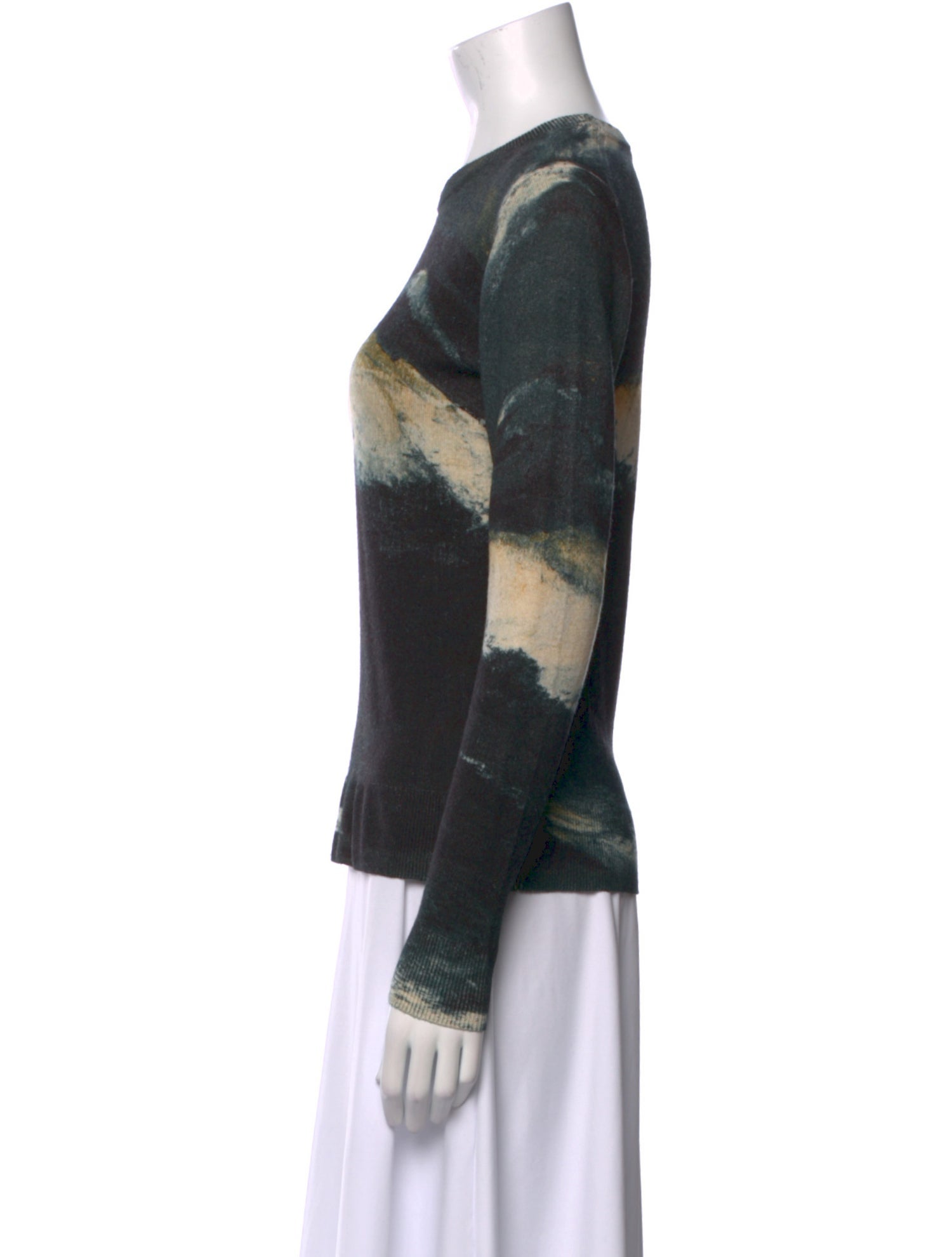 Samantha Sung Cashmere Printed Sweater