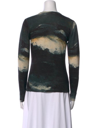 Samantha Sung Cashmere Printed Sweater