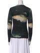 Samantha Sung Cashmere Printed Sweater