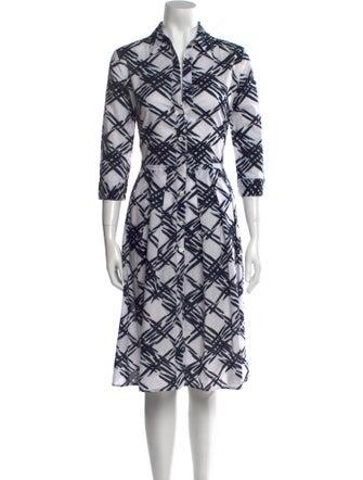 Samantha Sung Printed Midi Length Dress