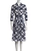 Samantha Sung Printed Midi Length Dress