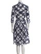 Samantha Sung Printed Midi Length Dress