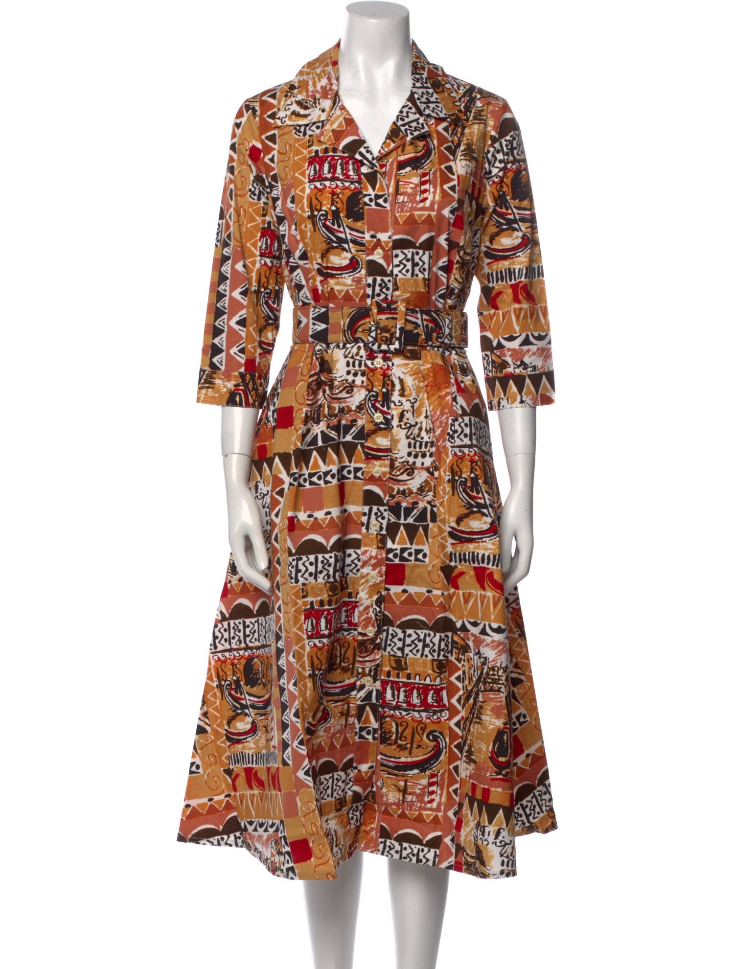 Samantha Sung Printed Long Dress w/ Tags